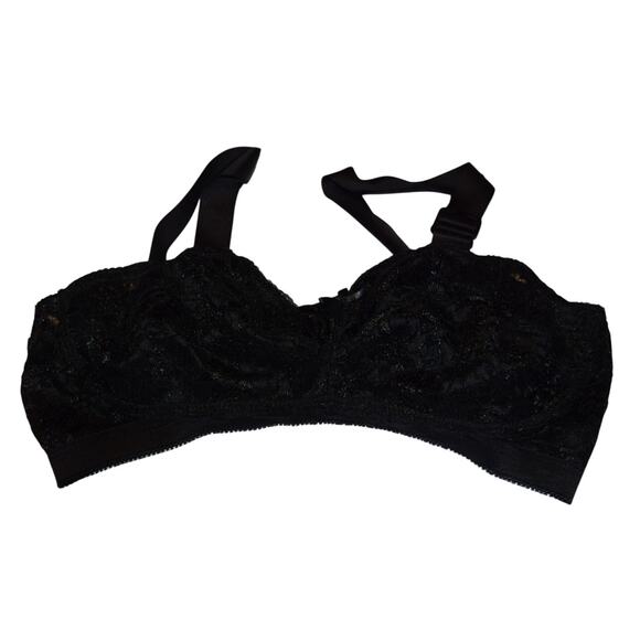 Norvell Other - Vintage Norvell Bra 34F Soft Cup Black Lace
